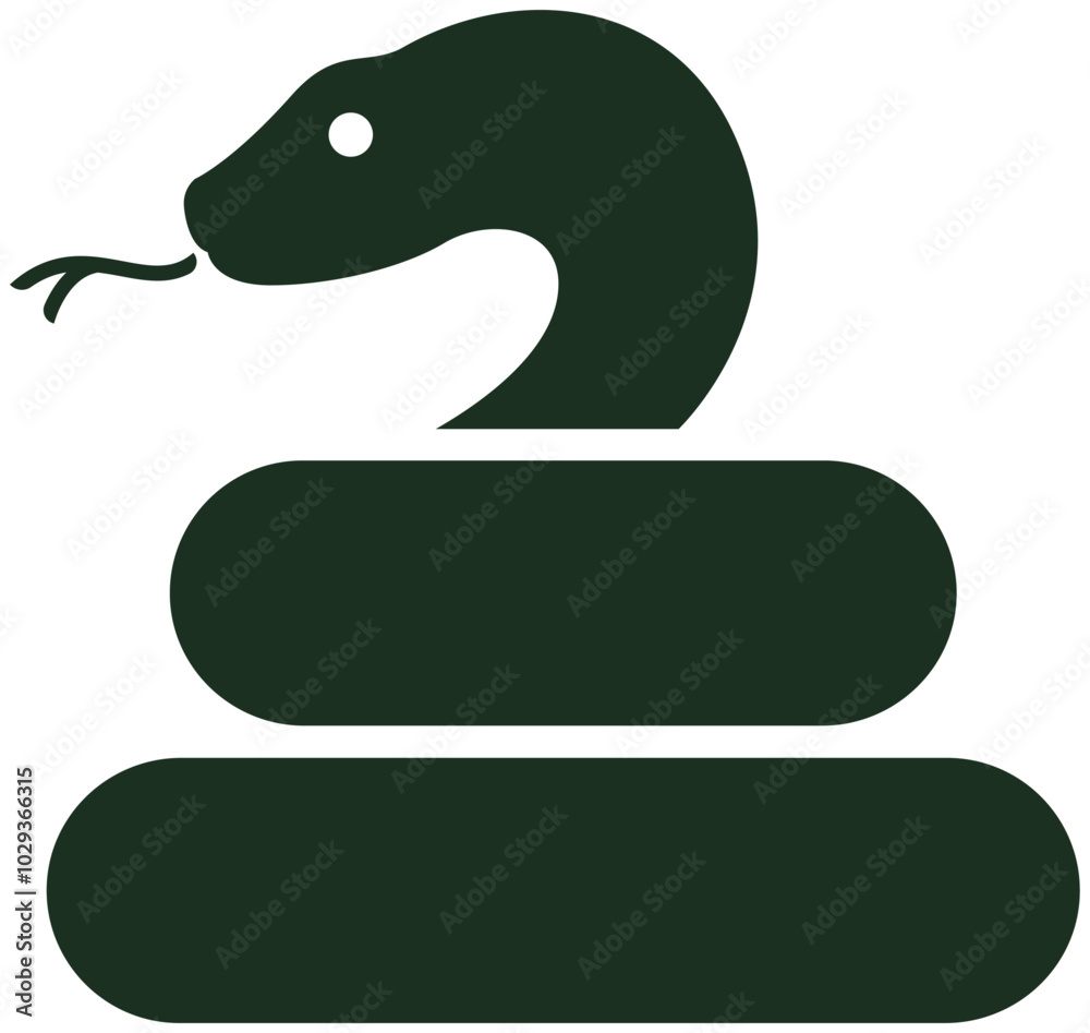 Naklejka premium 蛇