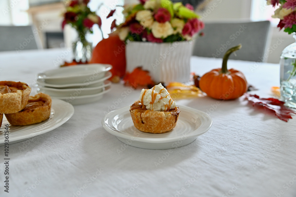 Fall harvest Thanksgiving pumpkin pie seasonal dessert for festive family dinner, close-up food background. Fall harvest Thanksgiving pumpkin pie seasonal dessert for festive family dinner, close-up food background.