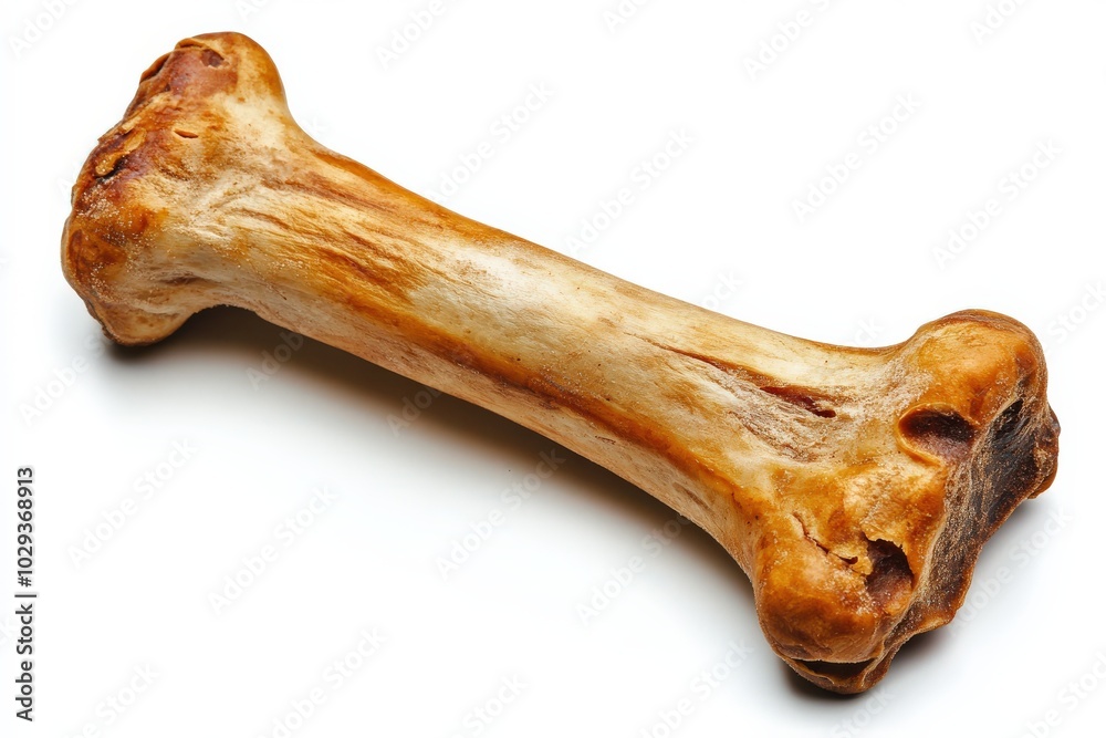 Dog Bone Isolated. Small Chew Snack for Dogs on White Background Dog Bone Isolated. Small Chew Snack for Dogs on White Background