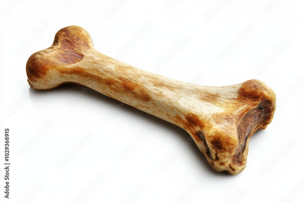 Dog Bone Isolated: Small Snack for Dogs on White Background Dog Bone Isolated: Small Snack for Dogs on White Background