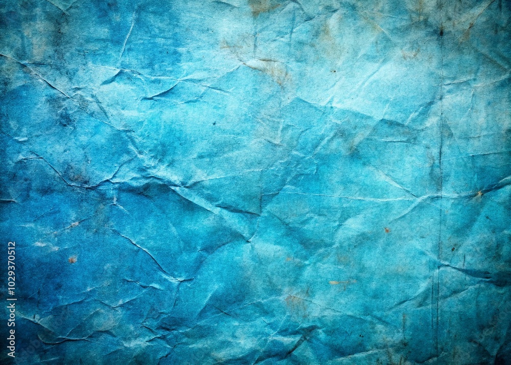 Obraz premium Weathered blue grunge paper texture perfect for vintage designs and backgrounds, offering a rustic, timeless aesthetic that enhances creative