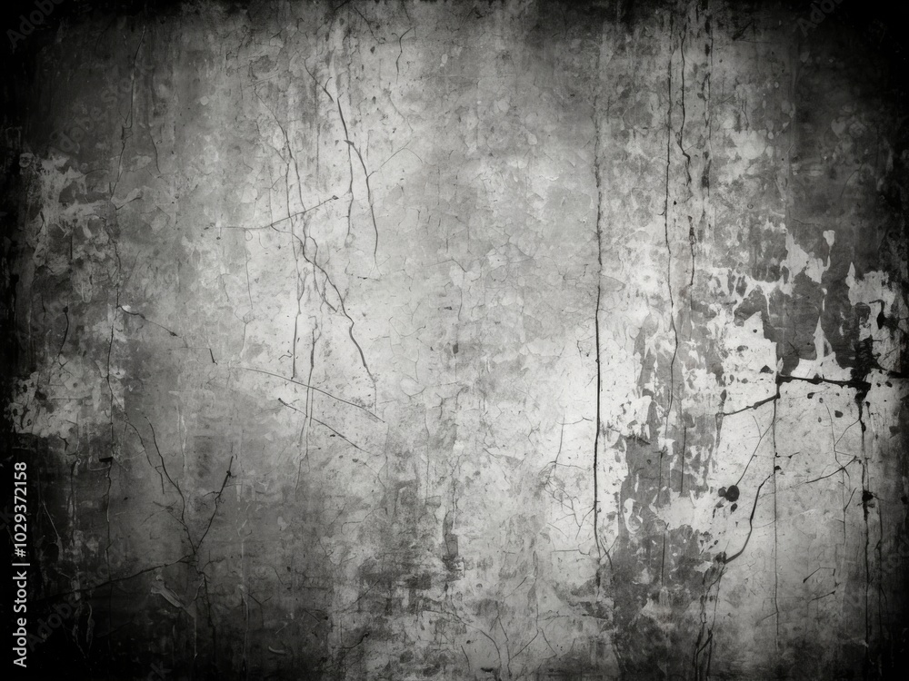 Fototapeta premium Abstract grunge black and white distressed texture background