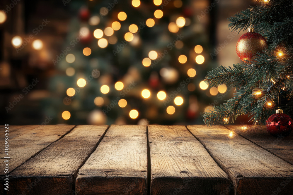 christmas time and desk of free space for your decoration. christmas time and desk of free space for your decoration.