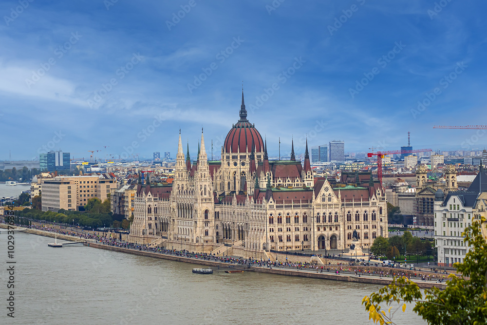 Beautiful Budapest Panoramic view from Castle District of Buda. Hungary. Beautiful Budapest Panoramic view from Castle District of Buda. Hungary.