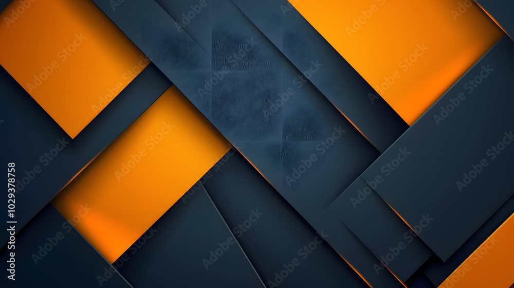 3D wallpaper cube triangle abstract color dark with orange light shining for web banner 3D wallpaper cube triangle abstract color dark with orange light shining for web banner