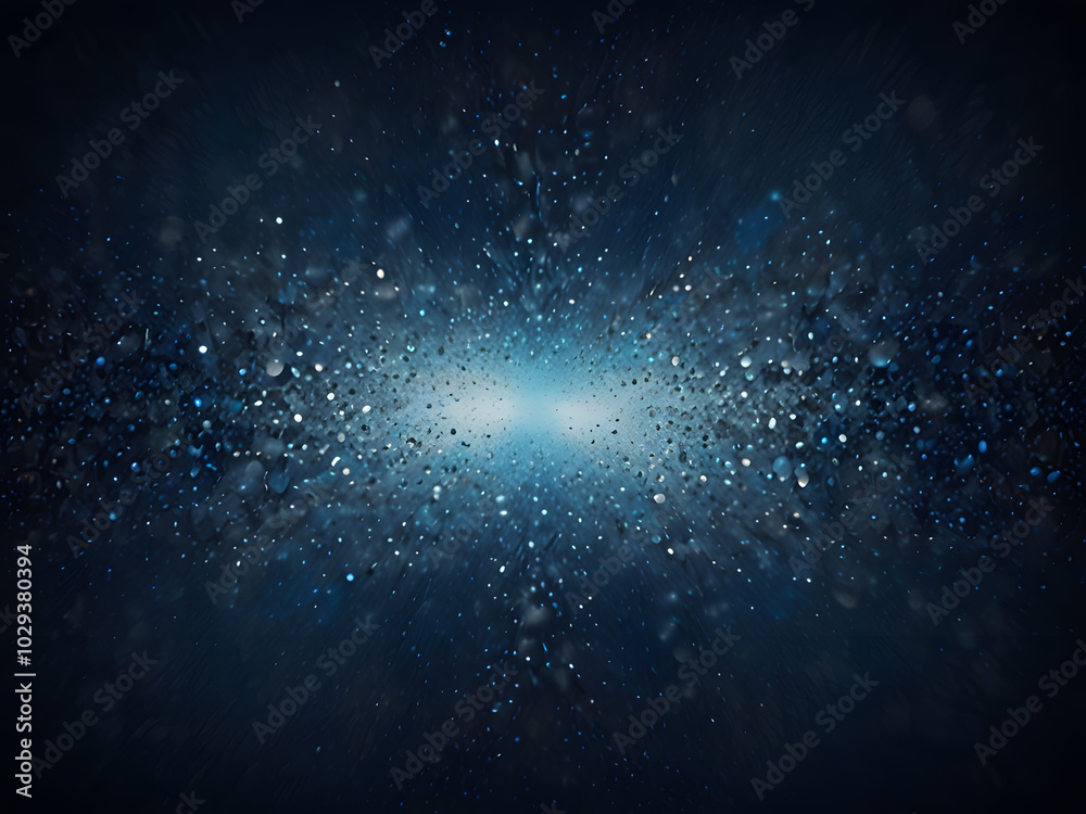 Fototapeta premium A mesmerizing blue texture with a gentle gradient effect, showcasing a subtle sparkle from numerous small white particles scattered throughout, against which the symbol of infinity (∞)