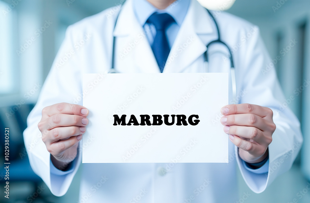 Marburg Sign in the Hands of a Doctor Marburg Sign in the Hands of a Doctor