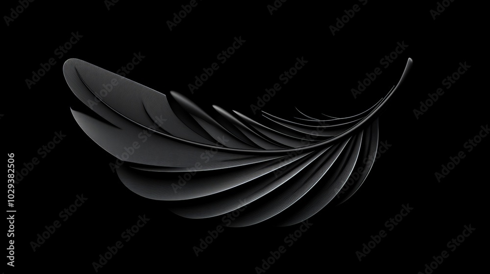 Black Feather Elegance 