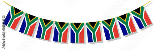 south africa flag, bunting flag south africa, bunting flag south africa on white, bunting flag south africa png, banner of south africa flag, country flag, south africa, country, flag