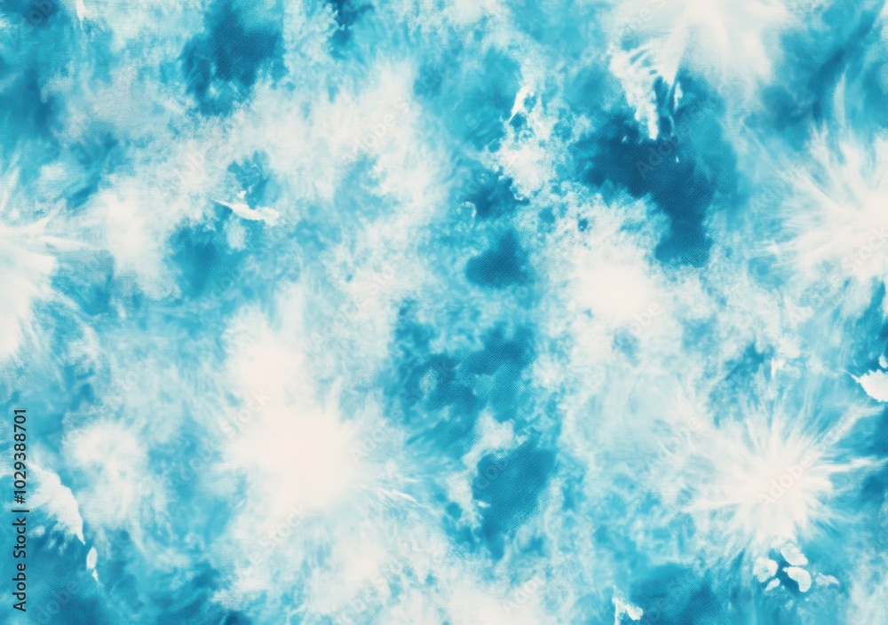 Teal and white abstract tie-dye texture with soft contrasts.
Teal and white abstract tie-dye texture with soft contrasts.