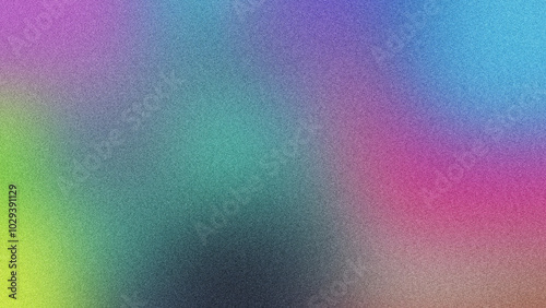 Colorful Gradient and Grainy Noise for Futuristic Poster Designs