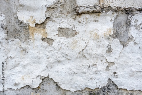 Vintage Concrete Wall Texture with Abstract Retro Design in Weathered Grey Tones