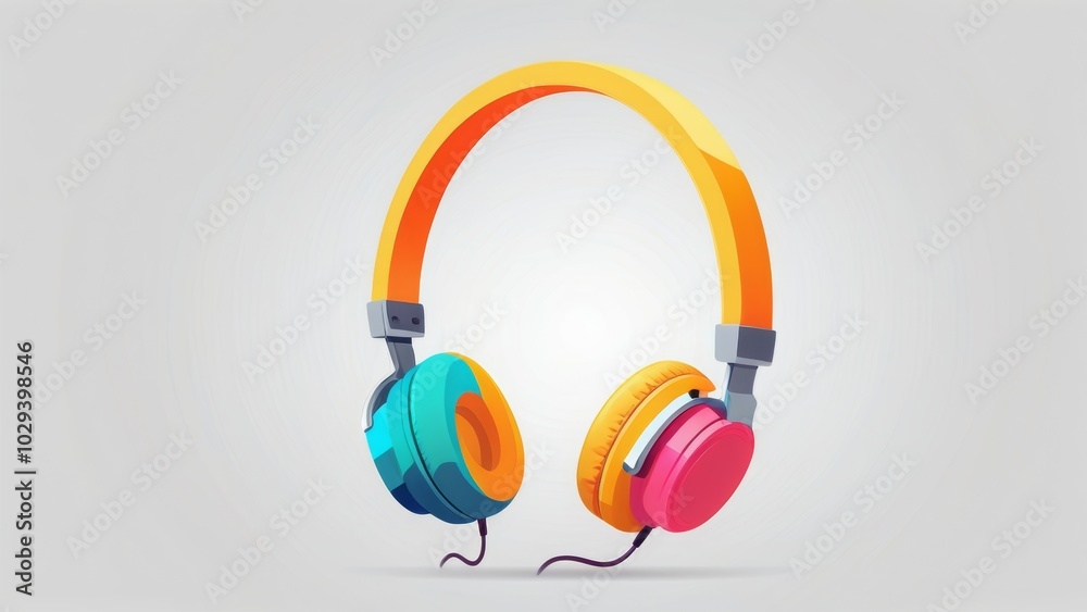headphones on a white background headphones on a white background