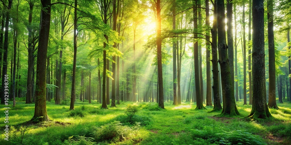 A serene forest landscape with tall trees and lush green foliage, tree canopy, forest landscape, nature backdrop A serene forest landscape with tall trees and lush green foliage, tree canopy, forest landscape, nature backdrop