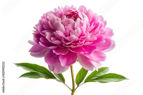 Fototapeta Naklejka Na Ścianę i Meble -  Peony flower isolated on white background Panoramic