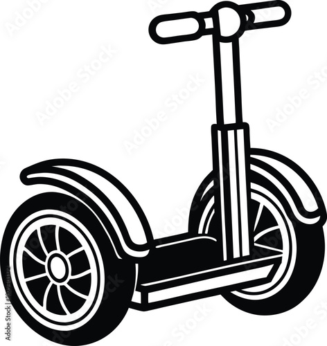 Segway vector design concept silhouette illustration sample 