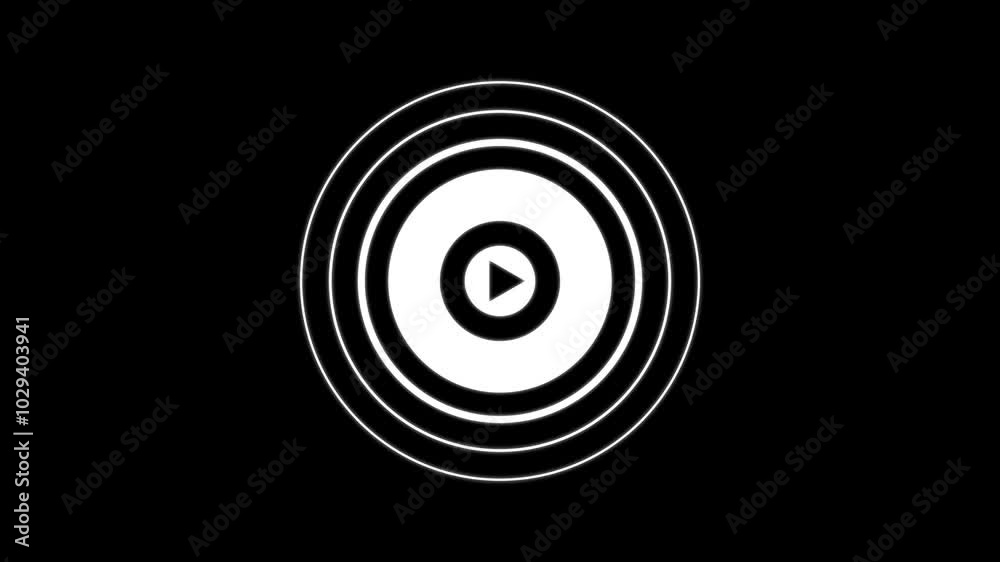 Abstract glowing play baton with radio waves .isolated on black background. Abstract glowing play baton with radio waves .isolated on black background.