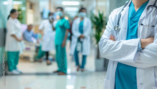 Team di pronto soccorso medico, lavoro di squadra professionale dell'assistenza infermieristica di emergenza. Concetto fiducia del paziente nel concetto di ospitalità dell'ospedale