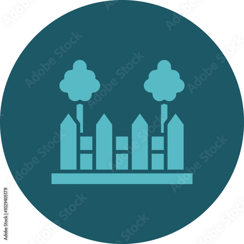 Garden Fence Icon Design