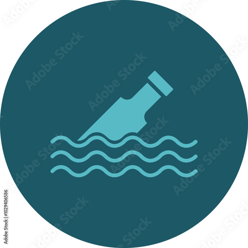 Message Bottle Icon Design