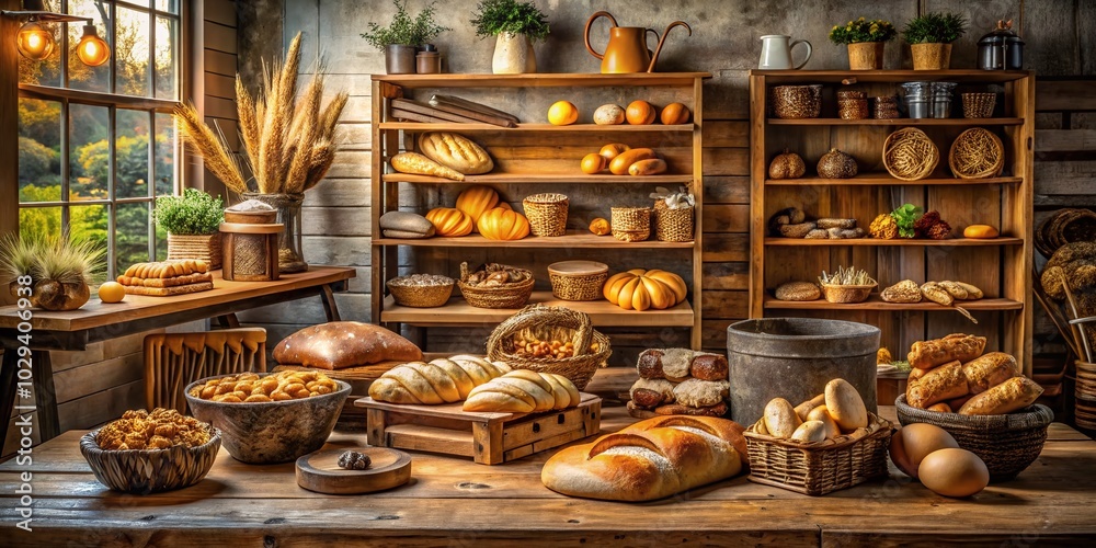 Isolated Bread and Pastry Studio with Artisan Baked Goods and Elegant Backdrop for Culinary Photography Isolated Bread and Pastry Studio with Artisan Baked Goods and Elegant Backdrop for Culinary Photography