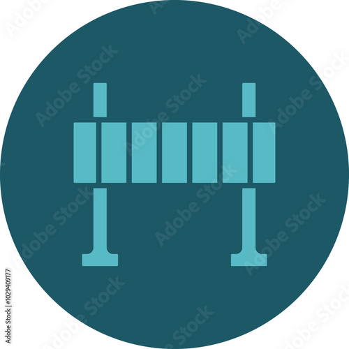 Road Obstruction Icon Design