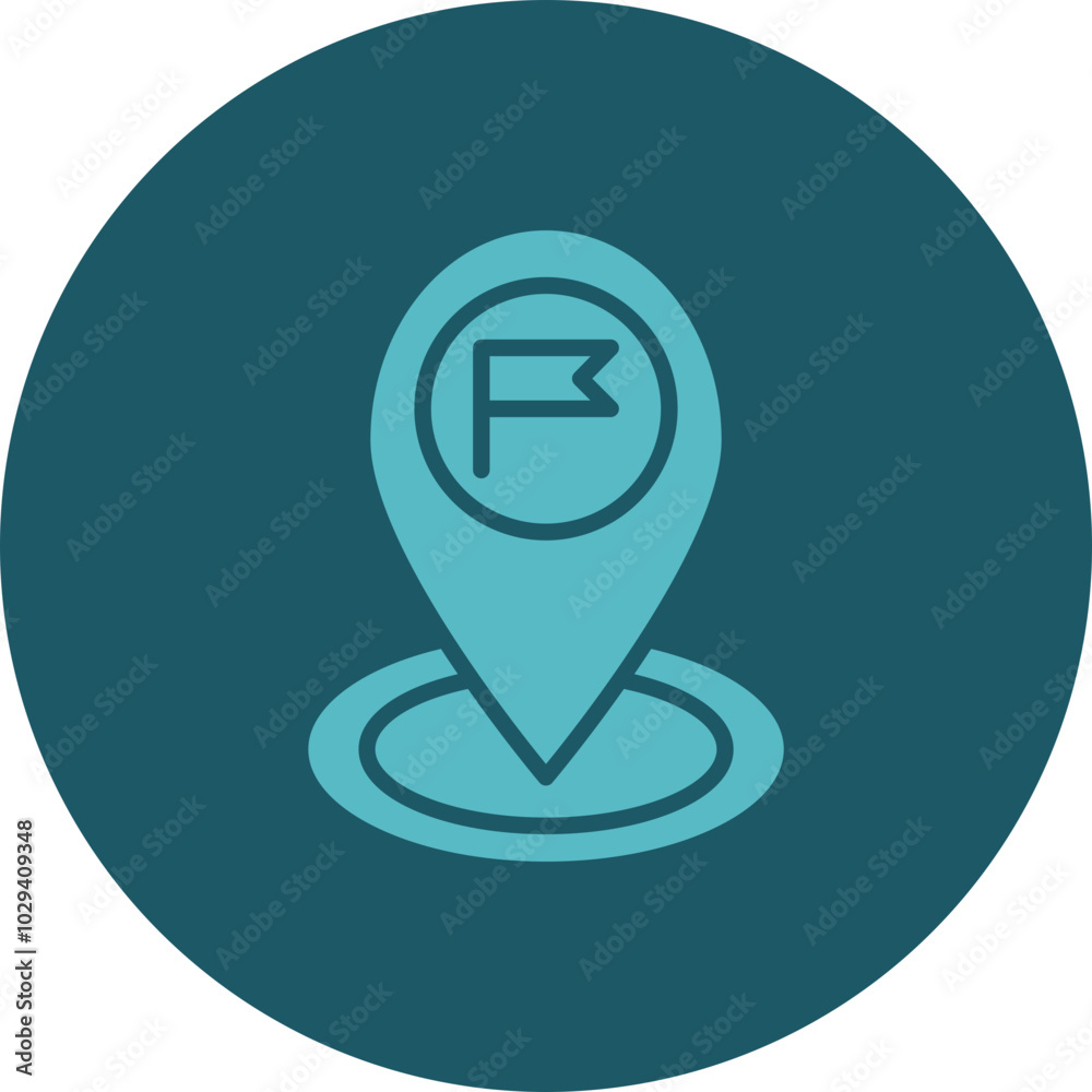 Arrived Destination Icon Design Arrived Destination Icon Design