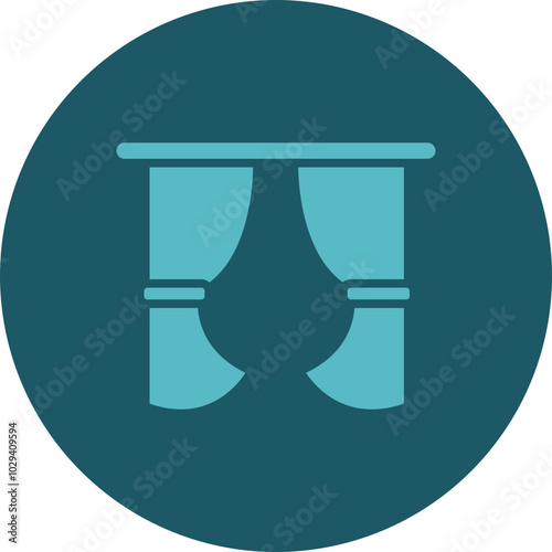 Curtains Icon Design