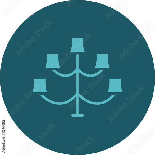 Chandelier Icon Design