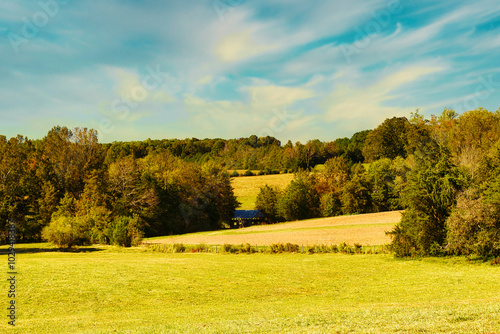 Farm land in upstate South Carolina, USA.