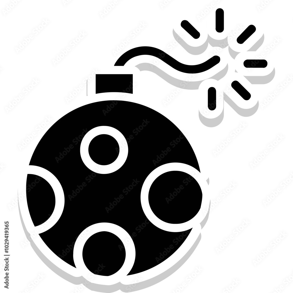 Firework Rocket vector icon in glyph style Firework Rocket vector icon in glyph style