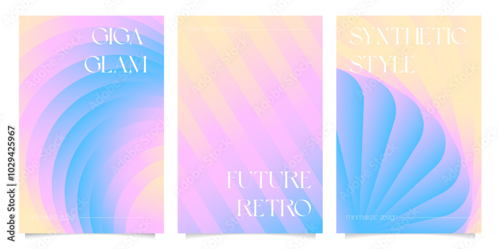 Concentric geometric bold line colorful gradient graphic design artwork - orbital circle pattern dynamic warm gradient color abstract posters set, flyer cover banner digital design. Vector Concentric geometric bold line colorful gradient graphic design artwork - orbital circle pattern dynamic warm gradient color abstract posters set, flyer cover banner digital design. Vector