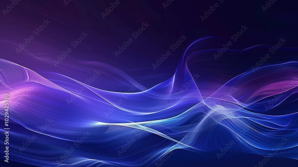 Abstract flowing shapes in blue and purple hues. Abstract flowing shapes in blue and purple hues.