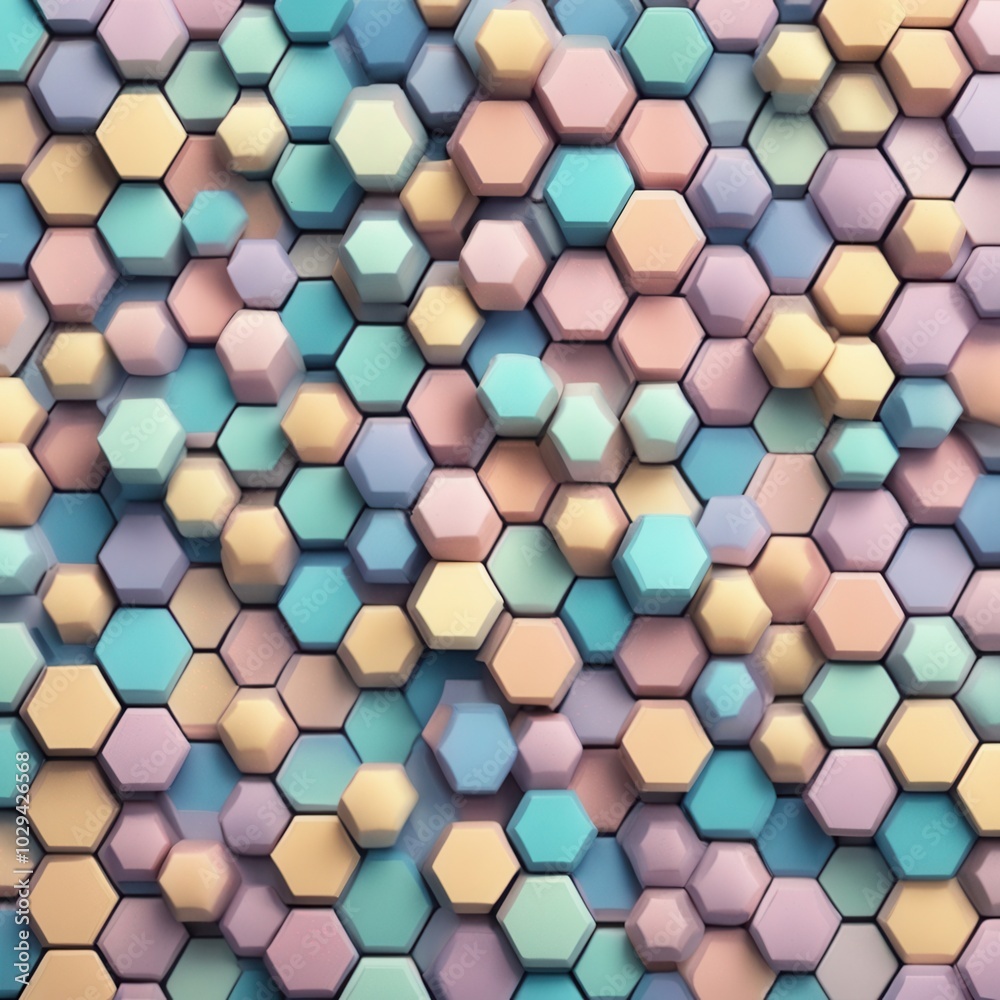 colorful pattern of hexagons colorful pattern of hexagons