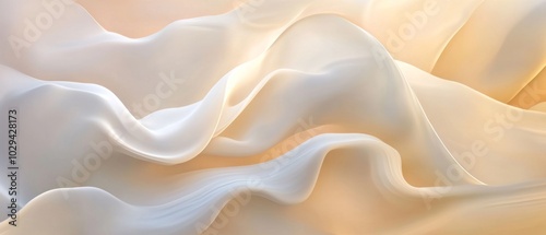 Abstract Grainy Gradient Background with Soft Flowing Curves. Fluid Background Texture