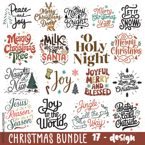 Christmas SVG PNG, Hand Drawn Christmas, Christmas Illustration, Typography Christmas, Christmas T-shirt, Christmas Quote Design