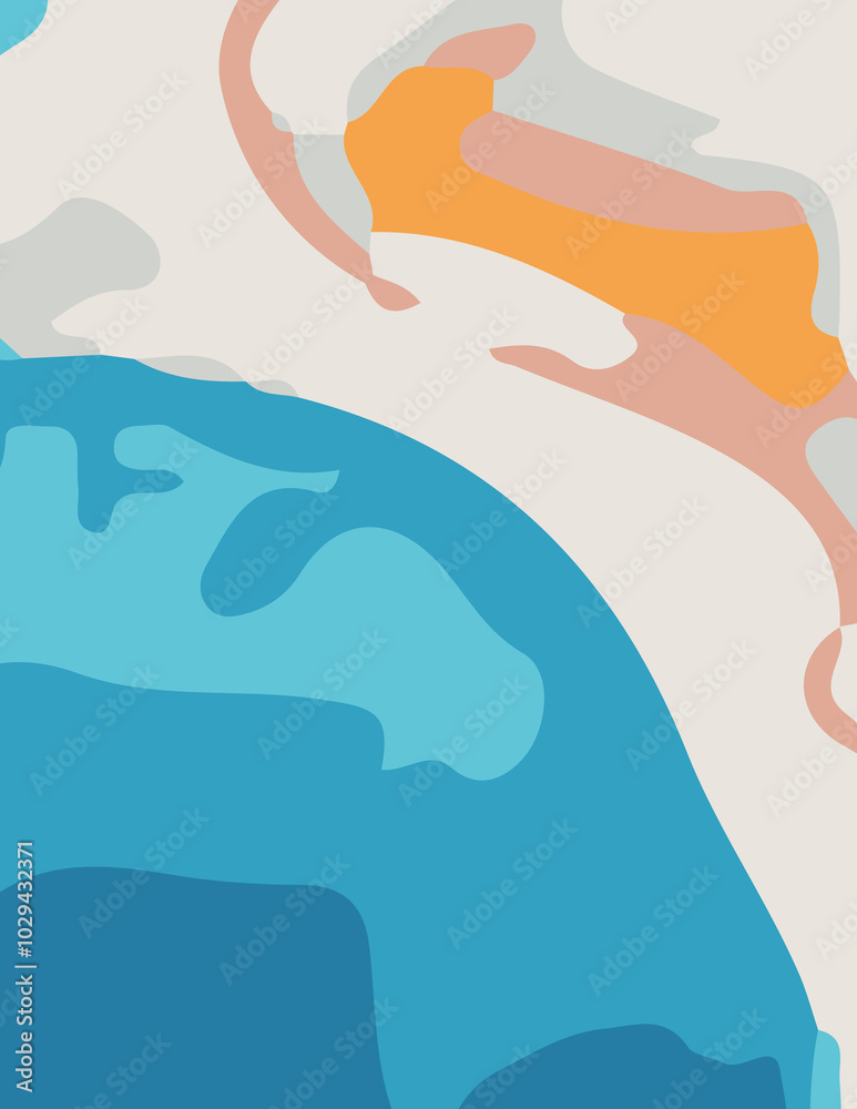 abstract background with untidy waves Illustration