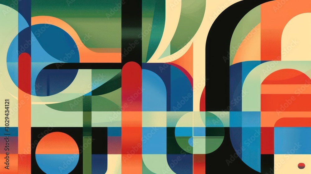 Abstract Geometric Design with Vibrant Colors Abstract Geometric Design with Vibrant Colors