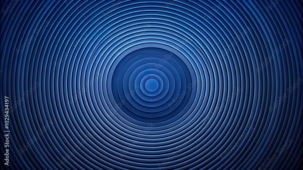 Navy blue gradient with concentric circles, symmetrical design