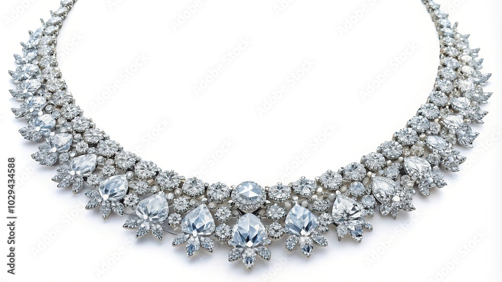 necklace with diamond crystal necklace with diamond crystal