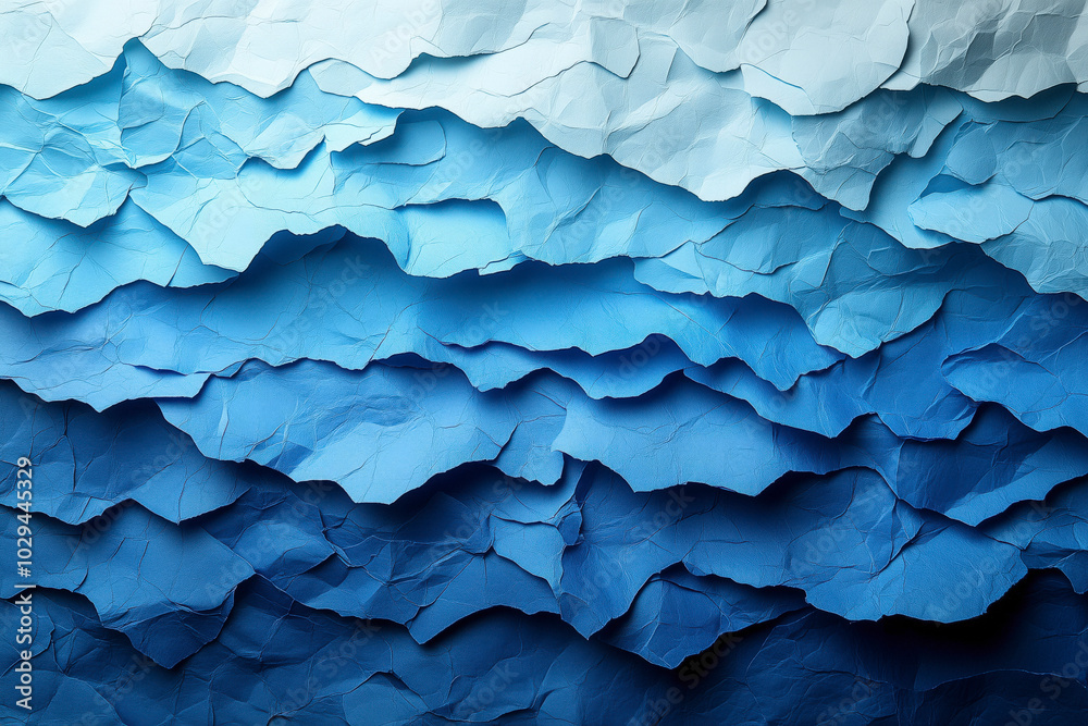 Blue paper. It appears to have a tonal gradient, where the blue ranges from darker shades at the top to slightly lighter tones near the middle and bottom Blue paper. It appears to have a tonal gradient, where the blue ranges from darker shades at the top to slightly lighter tones near the middle and bottom