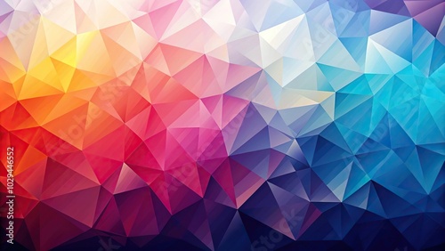 Silhouette abstract low poly background with triangles