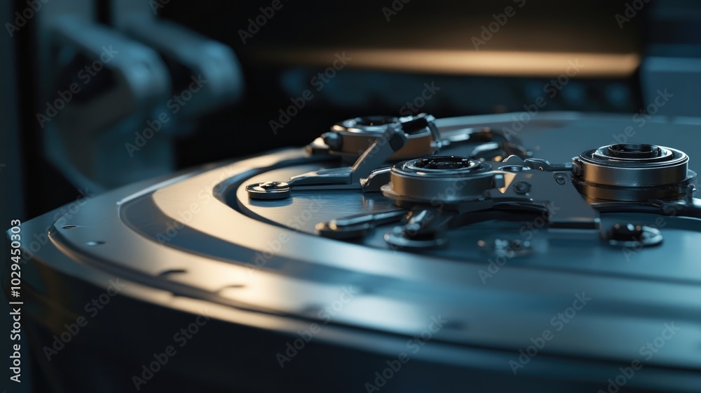 Close-up of precision medical equipment on a clean surgical table. Close-up of precision medical equipment on a clean surgical table.