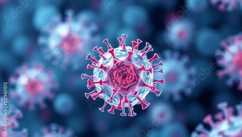3D Human Cells, Cell Research, Microscope Background, Human Cells, Cell Structure View
