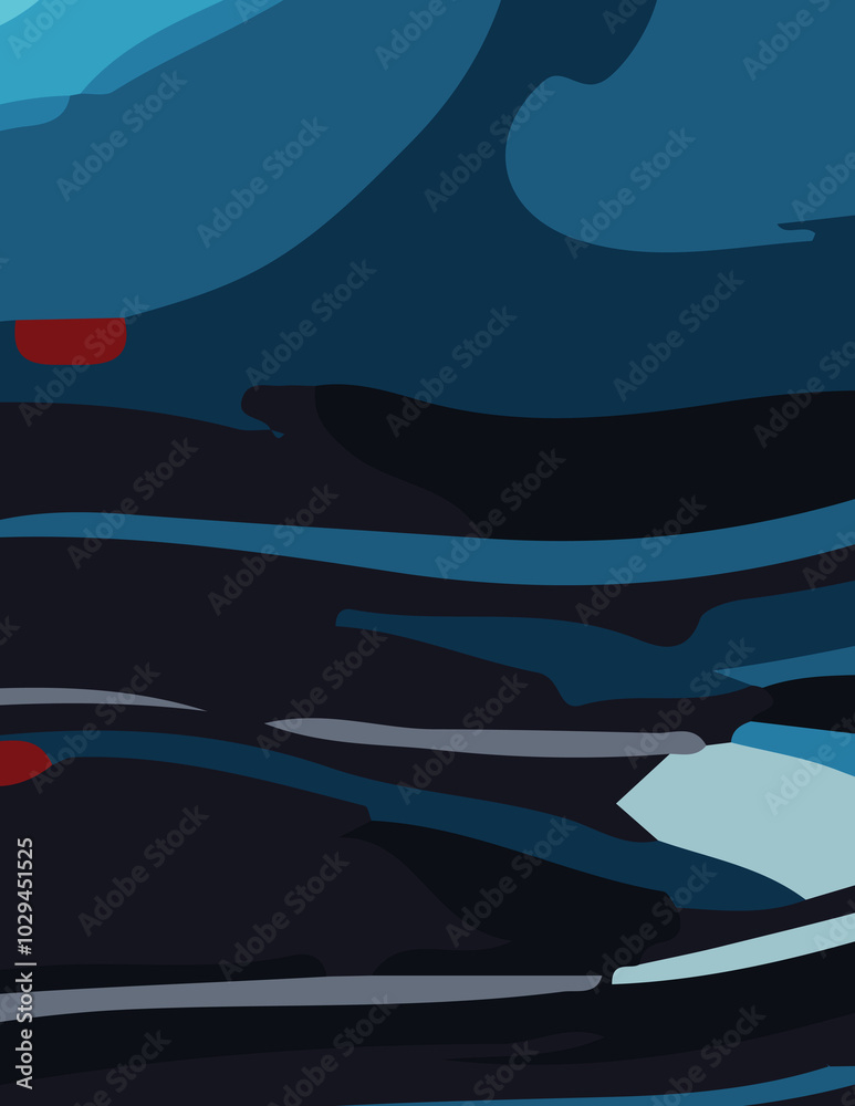 abstract background poster with untidy waves Illustration abstract background poster with untidy waves Illustration