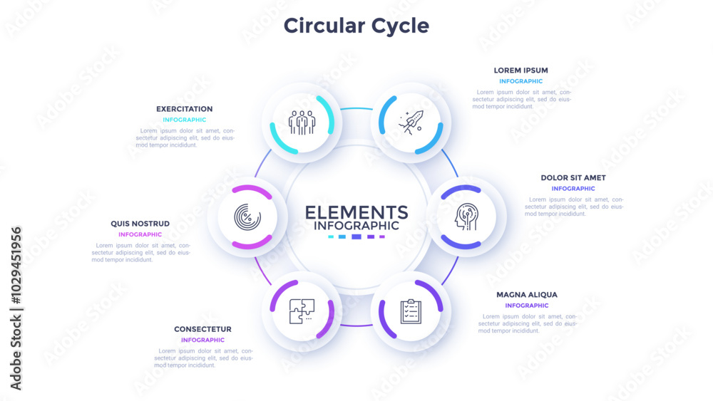 Obraz premium Modern Vector Infographic Banner
