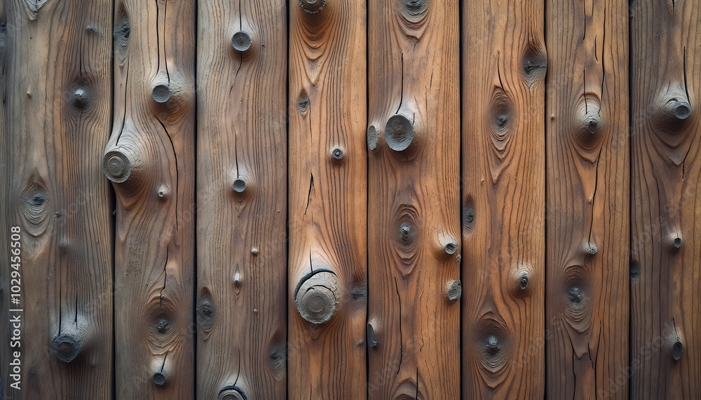Rustic wooden planks with knots and grain texture for natural background Rustic wooden planks with knots and grain texture for natural background