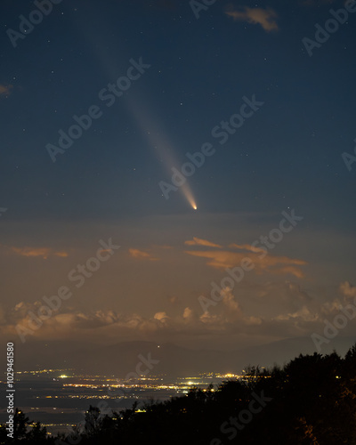 Comet Tsuchinshan atlas over Freiburg
