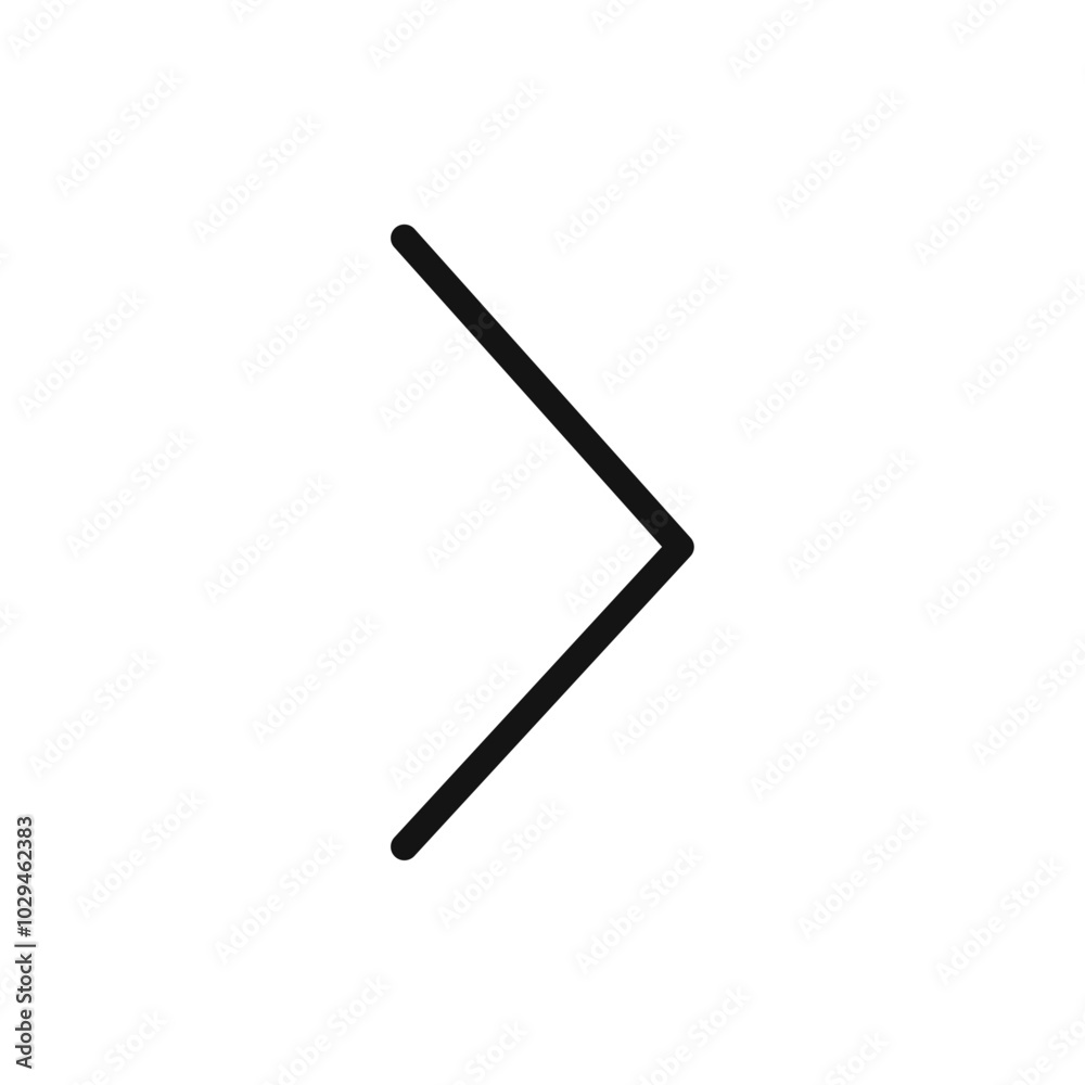Arrow right icon Thin line art isolated Arrow right icon Thin line art isolated