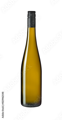 bottle of white wine, a bottle of riesling